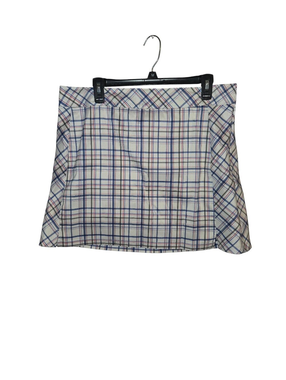Izod Golf Women's Skort Red, White And Blue Plaid, Size 14, EUC! Sporty Athletic